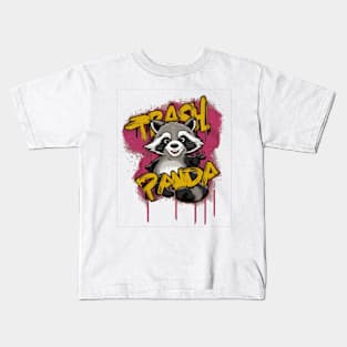 Trash Panda Tales: Raccoon Design Kids T-Shirt